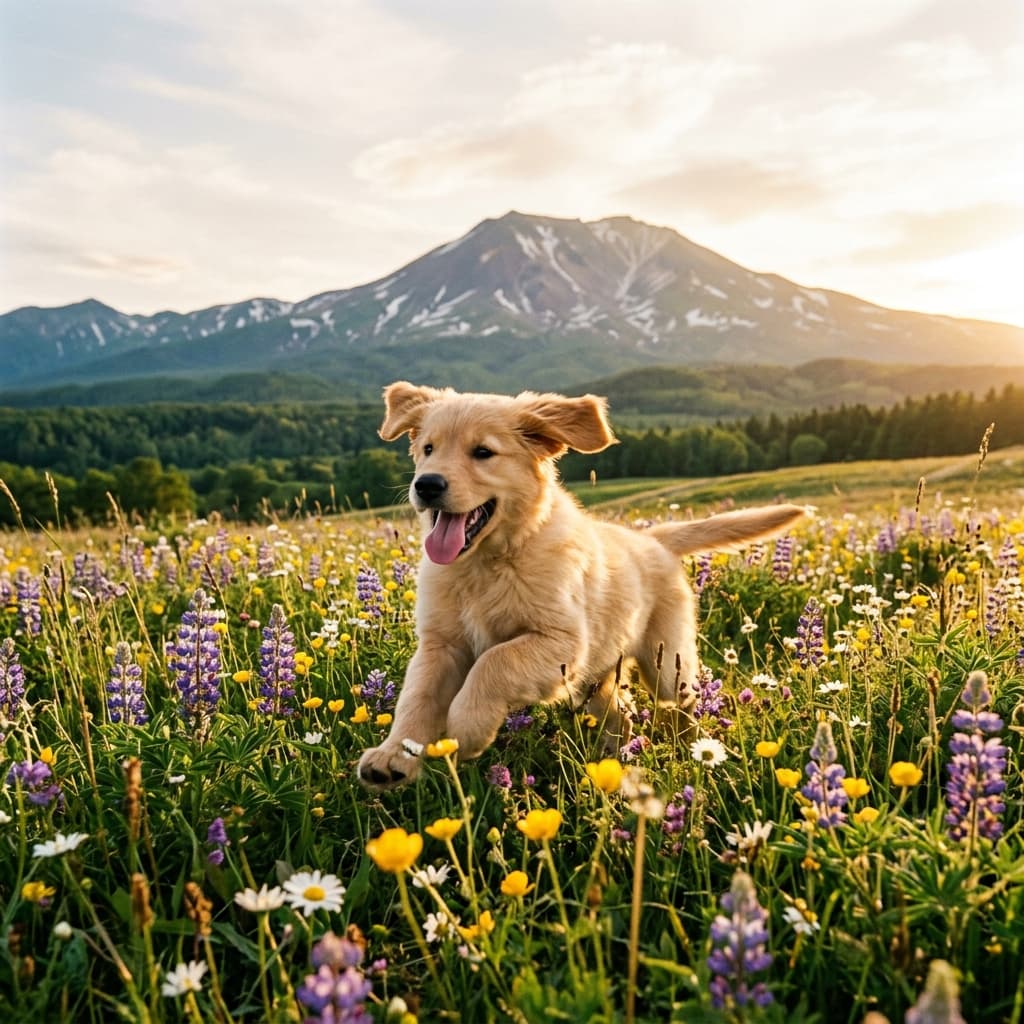 ゴールデン・レトリーバーの男の子 - 長野県